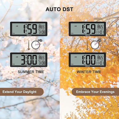 Soobest 8.5 Inch Digital Wall Clock Battery Operated - Image 6