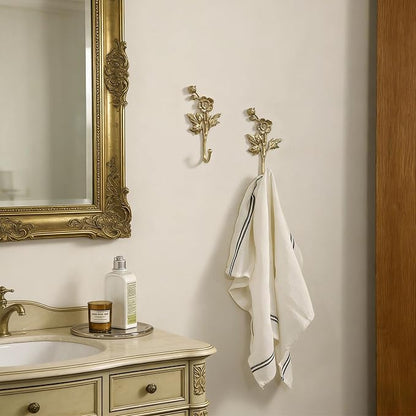 SOFFEE DESIGN 2pcs Metal Gold Coat Hooks - Image 2