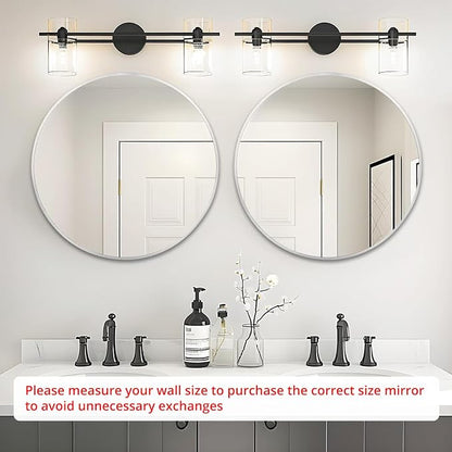 Fabuday Silver Round Mirror 30 Inch - Image 2