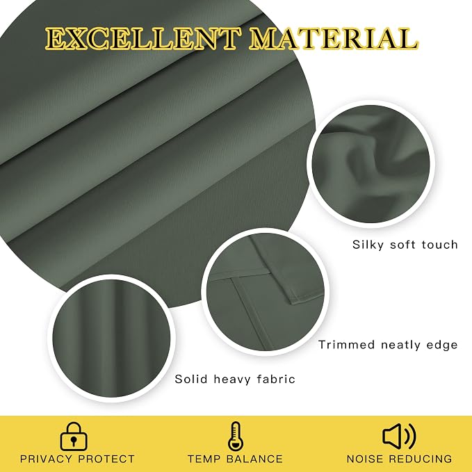 NICETOWN Blackout 108 inch Curtain - Image 5
