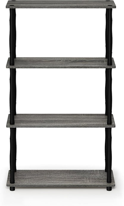 Furinno Turn-N-Tube 4-Tier Multipurpose Shelf Display Rack, Classic Tubes - Image 4