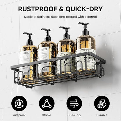 Shower Caddy, 5 Pack Shower Shelves - Image 3