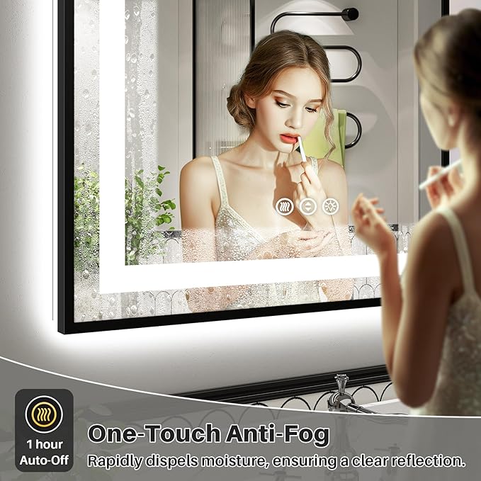 40x36 Inch LED Bathroom Mirror - Image 4