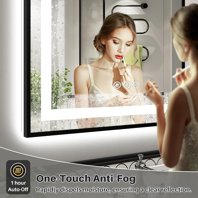 48x40 Inch LED Bathroom Mirror - Image 4
