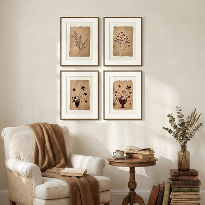 Framed Vintage Botanical Wall Art - Image 5
