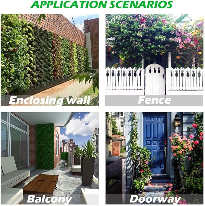 Hanging Planting Grow Bags, 64 Pockets Hanging Vertical Wall Planter Wall - Image 7