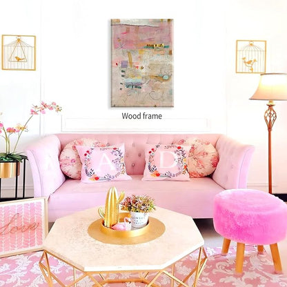 Abstract Modern Watercolor Painting Wall Art Trendy Vibrant Pastel Posters - Image 3