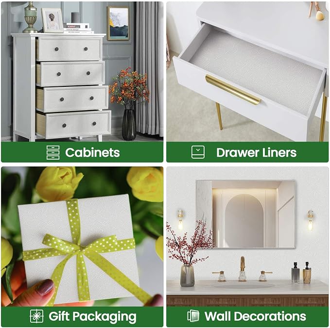 Abyssaly White Wallpaper Peel and Stick White Contact Paper - Image 7