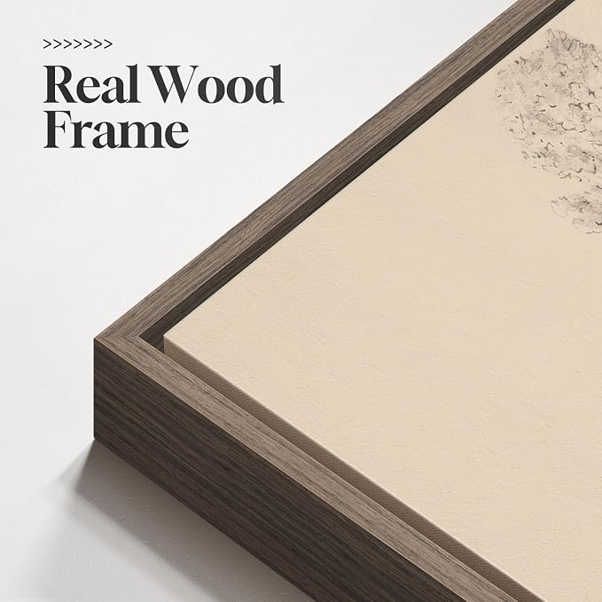Framed Neutral Vintage Landscape Wall Art - Image 5