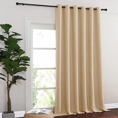 NICETOWN Room Darkening Extra Wide Curtain 102 inch Length, Grommet Thermal - Image 2