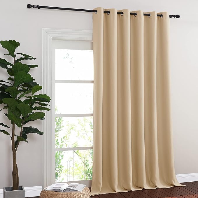 NICETOWN Blackout Living Room Curtain 118 inch Length, Grommet Thermal Curtain - Image 2