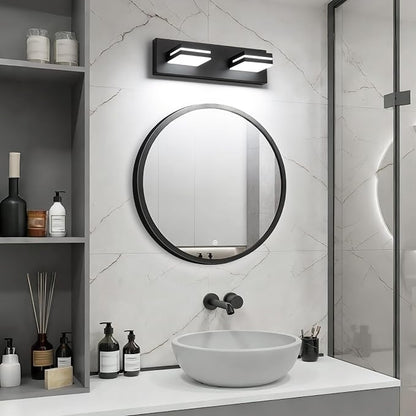 SineRise LED Modern Bathroom Vanity Light Fixtures, Matte Black Modern Acrylic - Image 5