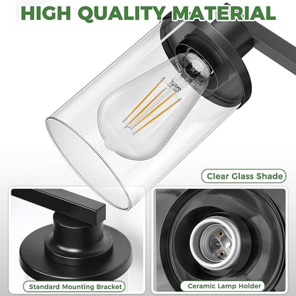 DORESshop 2-Light Black Bathroom Light Fixtures Over Mirror - Image 4