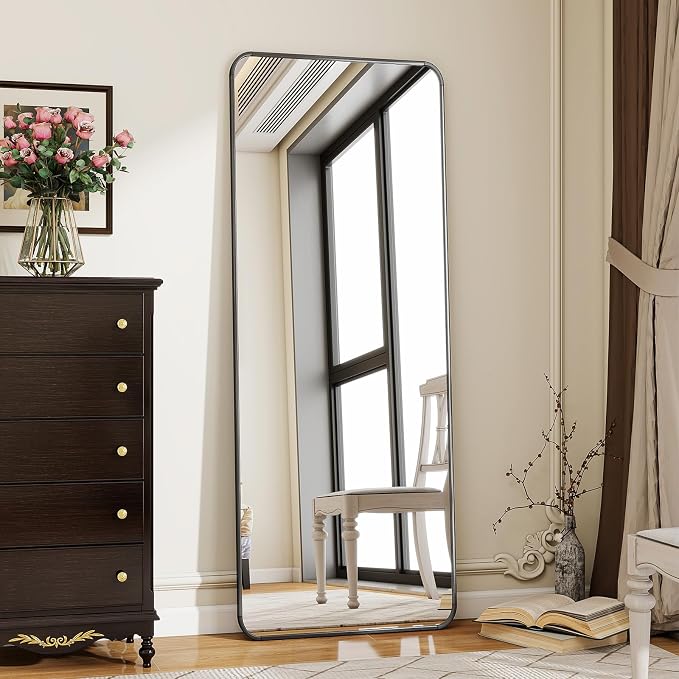 BEAUTYPEAK Black Full Length Mirror, Suitable by BEAUTYPEAK