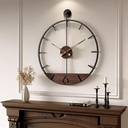 Large Wall Clock 30 Inch, Modern Farmhouse Wall Clock Battery Operated - Image 2