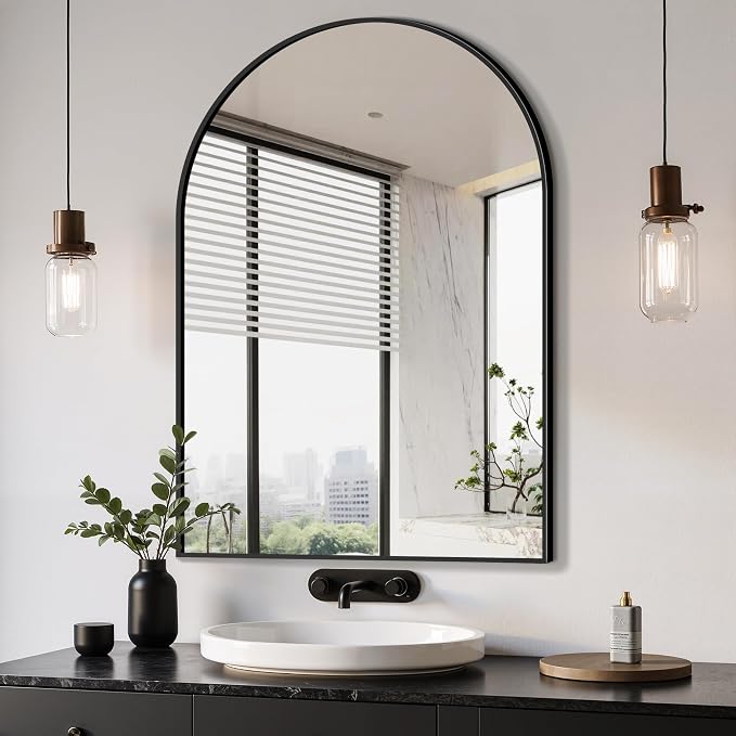 Delma Arched Bathroom Mirror, Living Room and Entryway by Delma