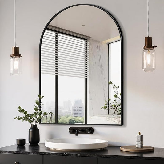 Delma Arched Bathroom Mirror, Living Room and Entryway by Delma