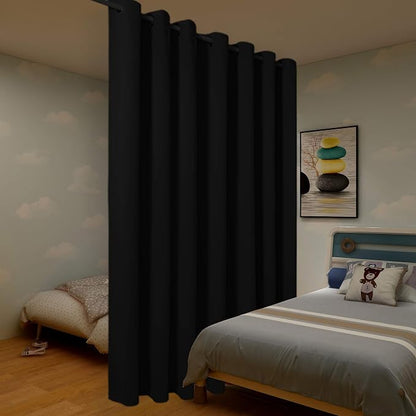 BONZER Room Divider Curtain Grommet Thermal Insulated Wide Blackout Curtains - Image 7