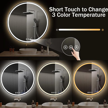 LED Bathroom Mirror 42 Inch Round Bathroom Mirror - Image 3
