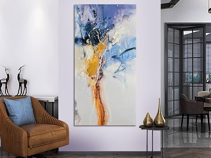 Ardemy Abstract Wall Art Modern Canvas Painting Living Room, Textured Bedroom - Image 4