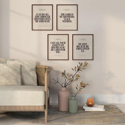 Locomiss Black and White Christian Wall Art Decor Posters, Modern Bible Verse - Image 6
