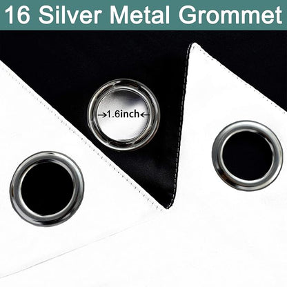 Yakamok Total Blackout Extra Wide Patio Sliding Door Curtains, Grommet Thermal - Image 6