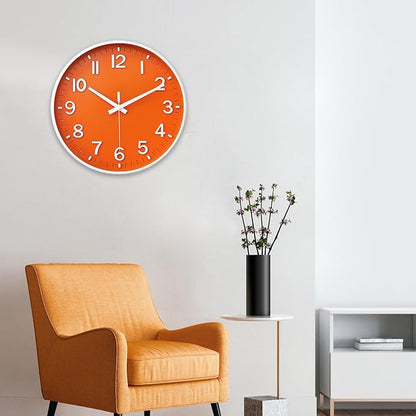 HZDHCLH Wall Clocks Battery Operated, Wall Clock Orange, 14 inch Wall Clock - Image 8