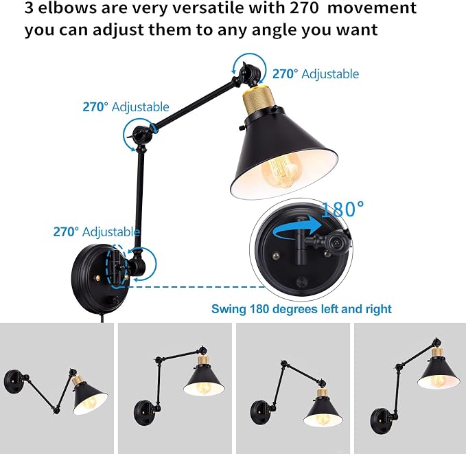 TRLIFE Dimmable Wall Sconce, Remote Control Plug in Wall Sconces Dimming - Image 7