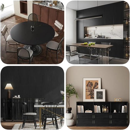 TANONE Black Wood Contact Paper - Image 7