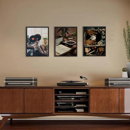 Black Girl Wall Art Decor Modern Black Woman Painting Prints - Image 5