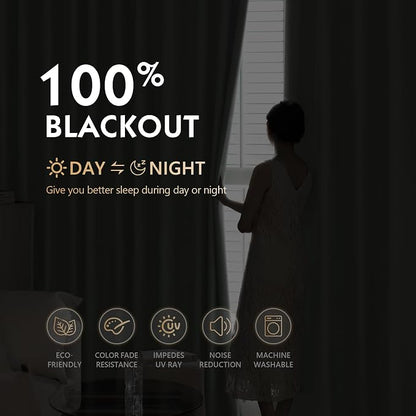 FMFUNCTEX 100% Blackout Curtains - Image 2