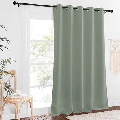NICETOWN Blackout Sage Green Curtain 90 inch Length - Image 2