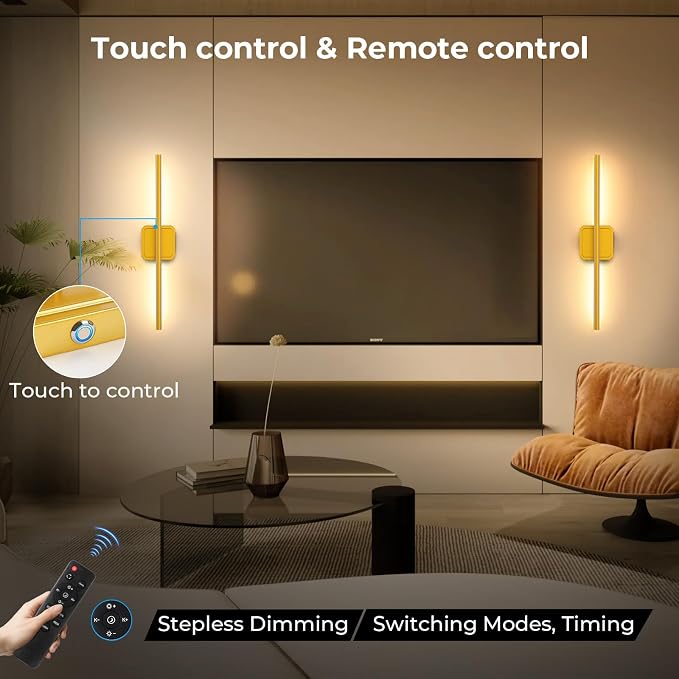 GvvooHome Battery Operated Wall Sconce Detachable 360°Rotate, Wireless Wall - Image 6