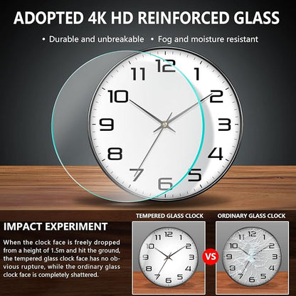 Silent Wall Clock with Extra Large Numbers - Image 5