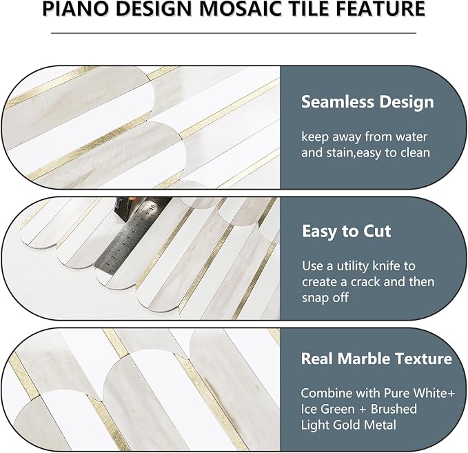 Vamos Tile Peel and Stick Backsplash Seamless Tile - Image 3