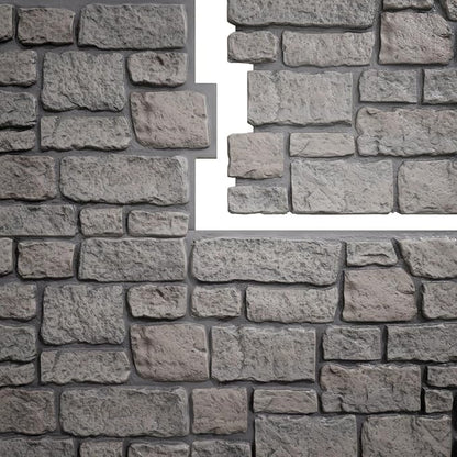 EverStone Cobblestone Faux Stone Panel, Morning Dove Color - Image 9