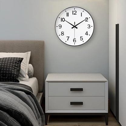 HZDHCLH White Analog Wall Clocks Battery Operated, 12 inch Silent Non Ticking - Image 6