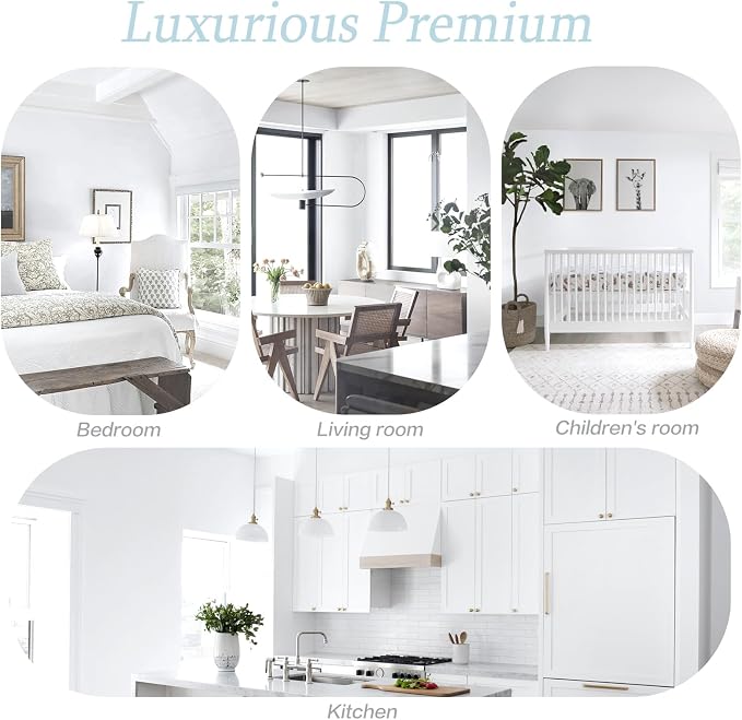 Dimoon 787''x17.7'' Peel and Stick Wallpaper White Contact Paper - Image 8