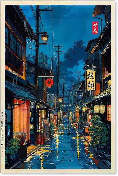 Podafu Japanese Tokyo Tea House Canvas Wall Art by Unknown