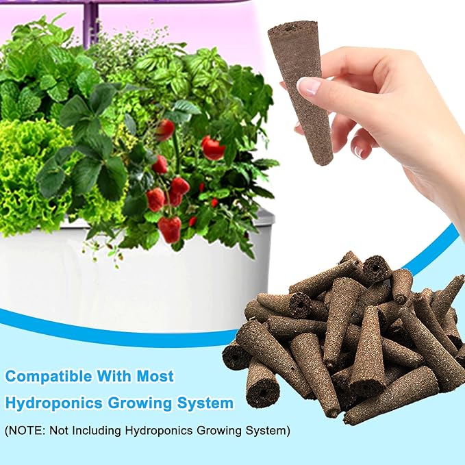 161PCS Hydroponic Pod Kit for Aerogarden and All Brands Growing System, Grow Anything Kit with 40 Grow Sponges, 40 Grow Baskets, 40 Grow Domes, 40 Pod Labels, 1 Tweezer, Herb Garden Planter Indoor Kit
