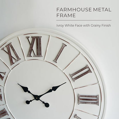 Oversized Farmhouse Wall Clock - Image 7