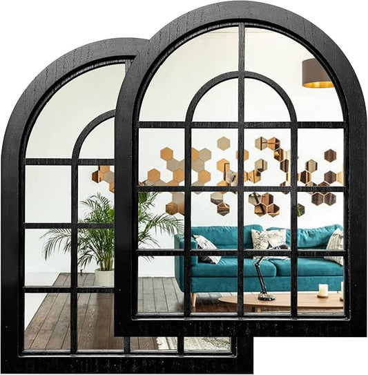 ZEXUIRU 2 Set. Rustic Wall Mirrors by ZEXUIRU