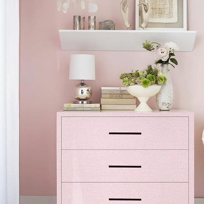 Pink Grasscloth Wallpaper Peel and Stick Textured Contact Paper - Image 6