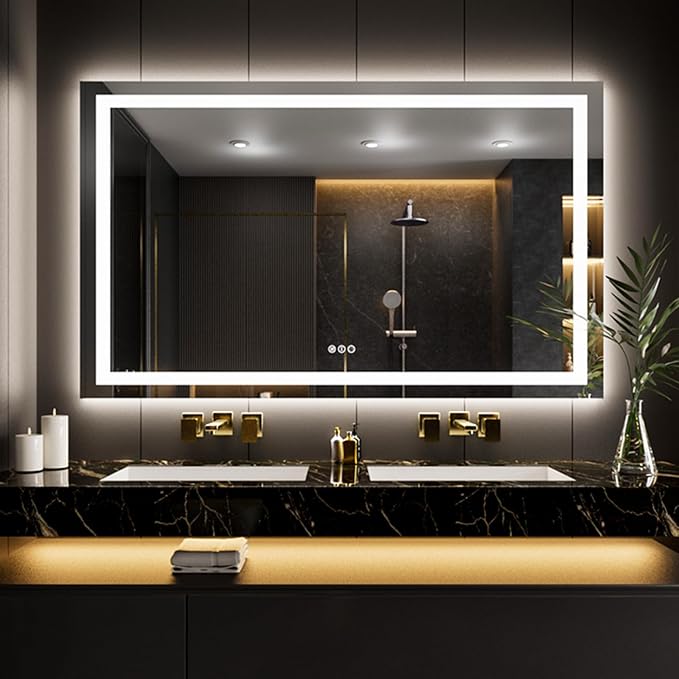LOAAO 65"x40" LED Bathroom Mirror by LOAAO
