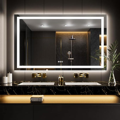 LOAAO 62"x36" LED Bathroom Mirror by LOAAO
