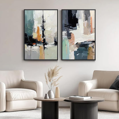 Framed Colorful Abstract Wall Art - Image 4
