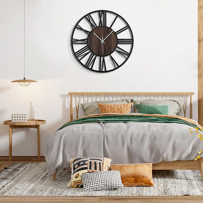 Large Wall Clock for Living Room Decor, 20 Inch Non Ticking Silent, Battery - Image 7