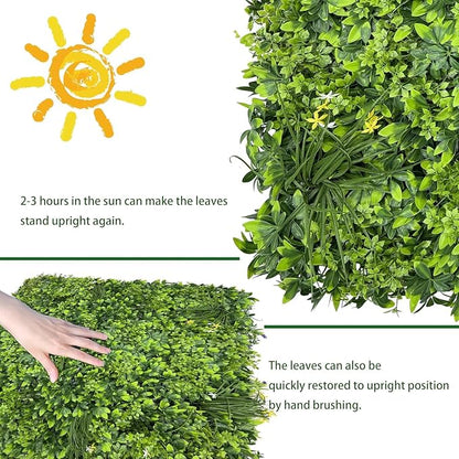 ODTORY Artificial Plant Wall Roll: 60 X 120 in UV-Anti Ivy Privacy Fence Screen - Image 7