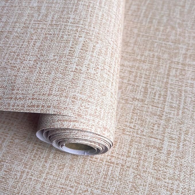 Yancorp 24"x394"/32.8' Textured Fabric Peel and Stick Wallpaper by YancorpHomeDecor