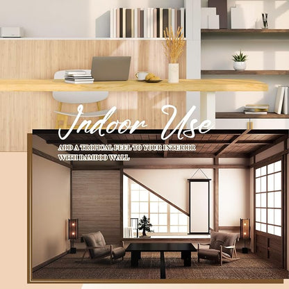 Juexica 2 Pcs Natural Bamboo Wall Panel - Image 5